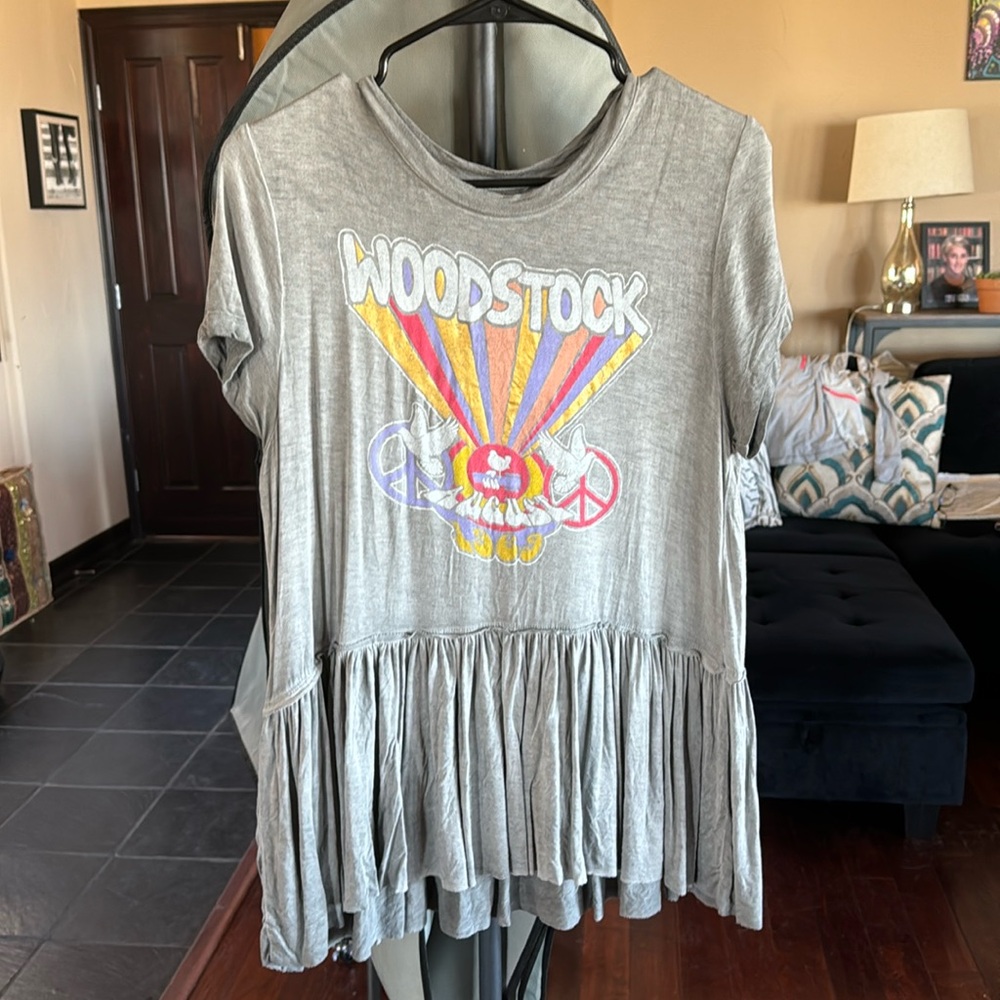 The Vinyl Icons Woodstock Peplum size Medium NWT
